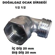Resim Genel Markalar Doğalgaz Ocak Dirseği 1/2 1/2 