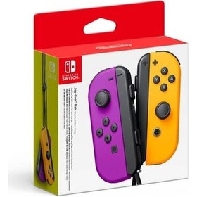 Resim Nintendo Switch Joycon Oyun Kolu Controller Neon Purple & Orange 