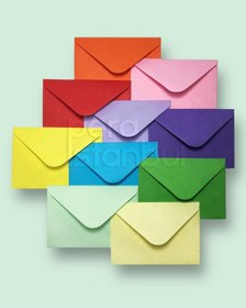 Resim 4 Renk 40 Adet 13x18 Renkli Mektup Davetiye Organizasyon Zarfı 