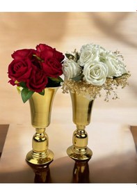 Resim Galassia Gold Çiçekli Vazo Çok Renkli 