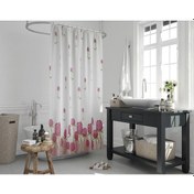 Resim Zethome Jackline Banyo Duş Perdesi 7017 Tek Kanat 1X120X200 Beyaz 