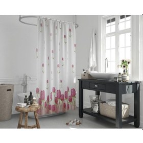 Resim Zethome Jackline Banyo Duş Perdesi 7017 Tek Kanat 1X120X200 Beyaz 