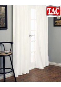 Resim Güneşlik Perde - Taç Güneşlik - Krem Beyaz Güneşlik Perde 