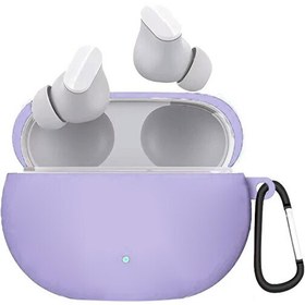 Resim Microsonic Beats Studio Buds Kılıf Askılı Mat Silikon Lila 