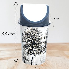 Resim Pratik ve Şık Mutfak ve Banyo Çöp Kutusu, Temizlikte Kolaylık 