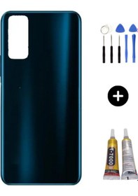 Resim Vivo Y11s Uyumlu Arka Pil Kapağı Siyah + Montaj Seti Çok Renkli 