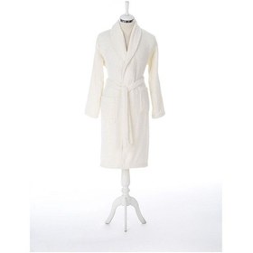 Resim Özdilek Colourist Şal Yaka Bornoz Krem Renk L Beden Krem 