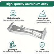 Resim Willowhaven 10 Adet Hızlı Vidalı Sağlam Gizli Oluk Braketi Kancası Klipsli Askı 