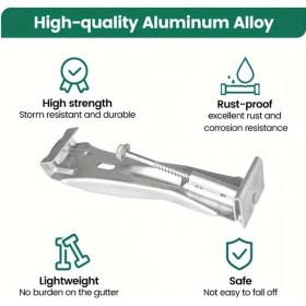 Resim Willowhaven 10 Adet Hızlı Vidalı Sağlam Gizli Oluk Braketi Kancası Klipsli Askı 