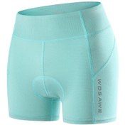 Resim Mavi Bisiklet Şort Wosawe Kadın Bisiklet Spor Külotu Jel Yastıklı Mavi 
