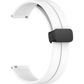 Resim Microsonic Amazfit GTR 47mm Kordon Ribbon Line Beyaz 