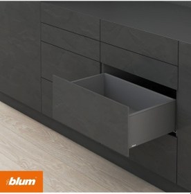 Resim Blum Legrabox Dış Çekmece Pure Yüksek C 500 Mm Orion Gri Siyah 