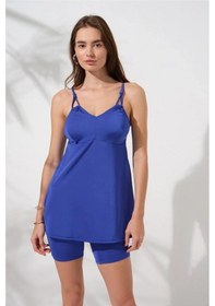 Resim Pierre Cardin Lisa Şortlu V Yaka Tankini Sax 231500 Sax Mavisi 