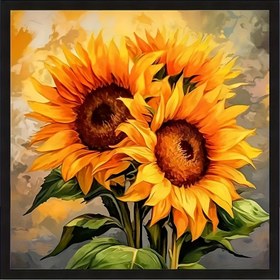 Resim 5D Ayçiçeği Elmas Boyama Kiti, Tam Matkap Yuvarlak Elmas Nakış Sanat Seti, Ev ve Oda Dekorasyonu için Uygun 