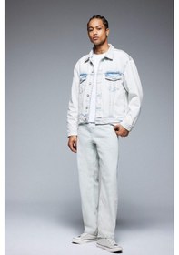 Resim DeFacto %100 Pamuk Relaxed Slouchy Fit Rahat Kesim Havuç Kalıp Normal Bel Daralan Paça Jean Pantolon B8321AX24AUNM63 