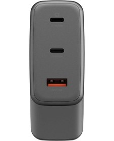Resim Ampcharge Gan100 2 Adet 100w Type-c Ve 30w Usb 3.0 Çıkışlı Hızlı Şarj Aleti - Koyu Gri 