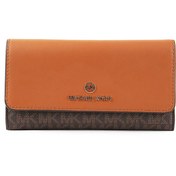 Resim Michael Kors Jet Set Charm Lg Trifold Wallet 32F1GT9E3B-BRN Kadın Cüzdan Kahverengi 