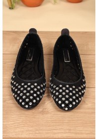 Resim Taş Ve Delikli Babet Siyah-Siyah 