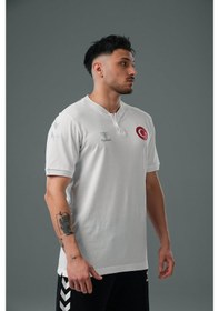 Resim Hummel Armin Milli Takım Bebe Yaka Tişört Beyaz 