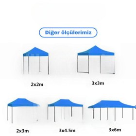 Resim Reyo 3x3 Mavi Hızlı Kurulum Çardak 