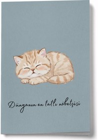 Resim Dünyanın En Tatlı Nöbetçisi A6 Çizgili Mini Defter Not Defteri Çok Renkli 