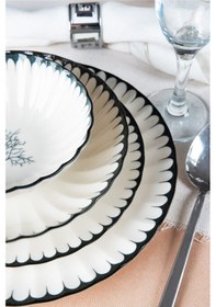 Resim Derya Hayat Ağacı 24 Parça Yemek Seti Çok Renkli 