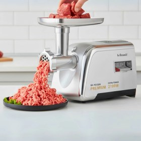 Resim bellamaid 2100W Paslanmaz Çelik Elektrikli Et Kıyma Makinesi – Güçlü Motor, Sessiz Çalışma 