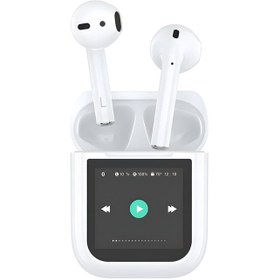 Resim Wiwu Airbuds T24 Dokunmatik LCD Ekranlı TWS Bluetooth Kulaklık v5.4 - Beyaz 