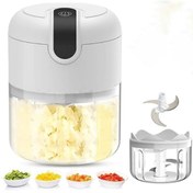 Resim REVOPRO Nanopro Şarjlı 3 Bıçaklı Pratik Mini El Rondosu 250ml 