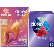 Resim Durex Çoklu Erojen Bölge Uyarıcı + Chill Karma Paket Prezervatif 30'lu 