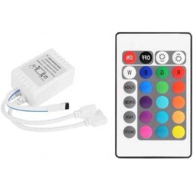Resim Fastbuy Rgb Led Kontrol Cihazı + 24 Tuşlu Uzaktan Kumanda, 12v, Rgb Ayarlama 