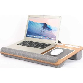Resim Hodbehod Portatif Laptop Sehpası Tablet Bölmeli Yastıklı Notebook Masası 