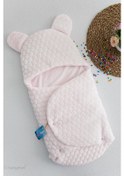 Resim Kabartmalı Velboa Kız Bebek Kundak Pembe 