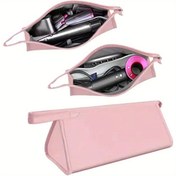 Resim Airwrap Stilist ve Shark Flexstyle için 1 Adet Pembe Seyahat Çantası - Saç Kurutma Makinesi, Maşa ve Aksesuarlar İçin İç Bölmeli Taşınabilir Yüksek Kaliteli Taşıma Çantası, Katlanabilir 