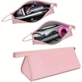 Resim Airwrap Stilist ve Shark Flexstyle için 1 Adet Pembe Seyahat Çantası - Saç Kurutma Makinesi, Maşa ve Aksesuarlar İçin İç Bölmeli Taşınabilir Yüksek Kaliteli Taşıma Çantası, Katlanabilir 