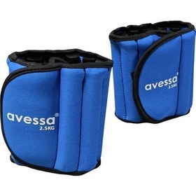Resim Avessa Awk-10 Ayarlanabilir Ayak Bilek Ağırlığı 2x2,5kg Mavi 