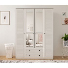 Resim Rabi Mobilya Diva Country 4 Kapak 2 Çekmece Aynalı Gardırop 