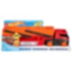 Resim Hot Wheels Mega Tır Ghr48 ( kırmızı ve turuncu) 