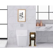Resim Bk Home Doğal Masif Ahşap Tuvalet Kağıtlığı Ve Dekoratif Retro Ah (551052112) Bk