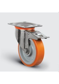 Resim EZ01VBP100F Döner Tablalı Frenli Döküm Üzeri Poliüretan 