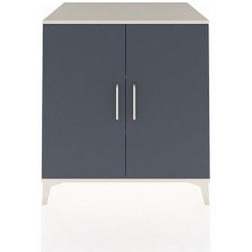 Resim Kronos Şifonyer 2 Raflı 2 Kapaklı 88x59x96 Aytaşı-antrasit Aytaşı 