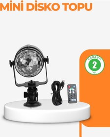 Resim 3 Renk 7 Mod Döner Disko Topu Işık 