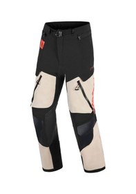 Resim Alpinestars Halo Pro Ds Laminated Korumalı Motosiklet Pantolonu Krem Siyah 