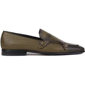 Resim Shoetyle - Haki Deri Tokalı Erkek Klasik Ayakkabı 250-2300-790-haki 