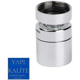 Resim YAPI KALİTE Filtreli Batarya Boru Ucu Oynar Başlıklı Tasarruflu P Krom 