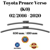 Resim Toyota Proace Verso K0 2016 2017 2018 2019 2020 Uyumlu Ön Cam Silecek Süpürgesi Takımı 650/480mm Silbak Sb2619d 