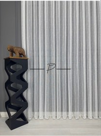 Resim Tül Perde Örme Jakar Sudem Desen 1. Kalite Ekru 