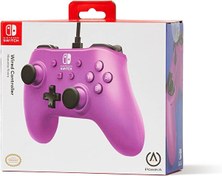 Resim Grape Purple Lisanslı Kablolu Nintendo Switch Oyun Kolu PowerA