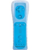 Resim Cbtx 8512 Nintendo Wii Uzaktan Denetleyici Hareketi İle Uyumlu Silikon Kılıflı 2'si 1 Arada Kablosuz Gamepad, Kayış Mavi 