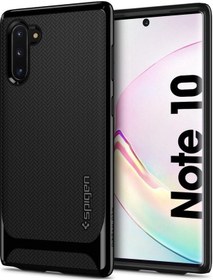 Resim Spigen Galaxy Uyumlu Note 10 İle Uyumlu Kılıf Neo Hybrid Shiny Black 